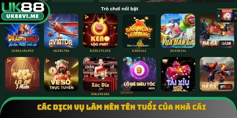 Các dịch vụ làm nên tên tuổi của nhà cái Các dịch vụ làm nên tên tuổi của nhà cái