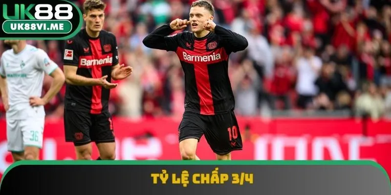 Tỷ lệ 3/4 cho thấy hai đội có sự chênh lệch Tỷ lệ 3/4 cho thấy hai đội có sự chênh lệch